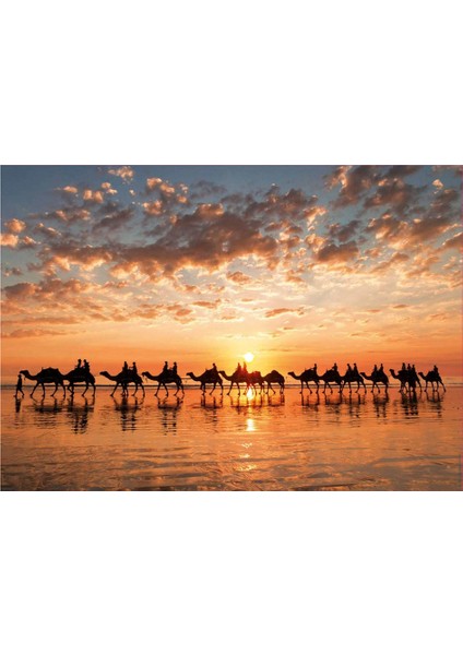 Puzzle 1000 Parça Cable Beachte Günbatımı Develer 18492 fiyatları