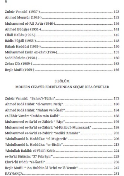 Modern Cezayir Öyküsü - Turgay Gökgöz modelleri