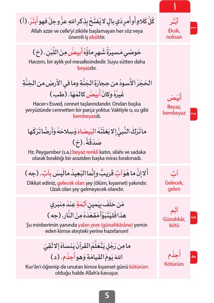 Hadislerden Sıfatlarla 1001 Cümle - Mohammed Sayed modelleri