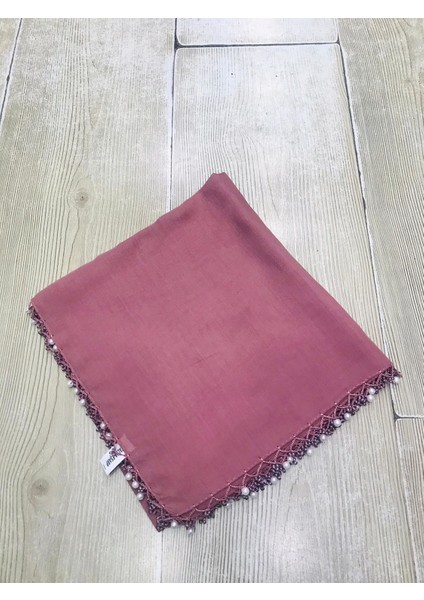 ALLURİNG Açık Mürdüm Boncuklu Oyalı Yazmalar
