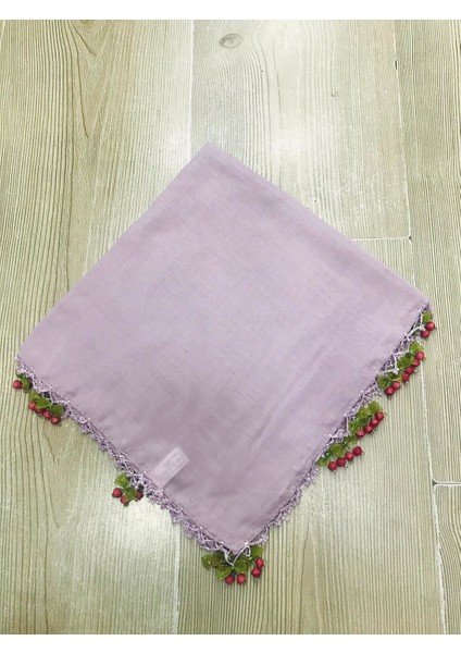 ALLURİNG Gri Kiraz Oymalı Boncuklu Yazmalar