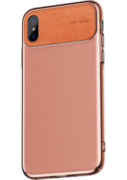 Comfortable Series Apple iPhone Xs Max Kılıf WIAPIPH65-SS Turuncu