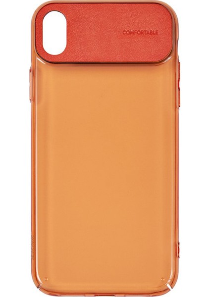 Comfortable Series Apple iPhone Xs Max Kılıf WIAPIPH65-SS Turuncu