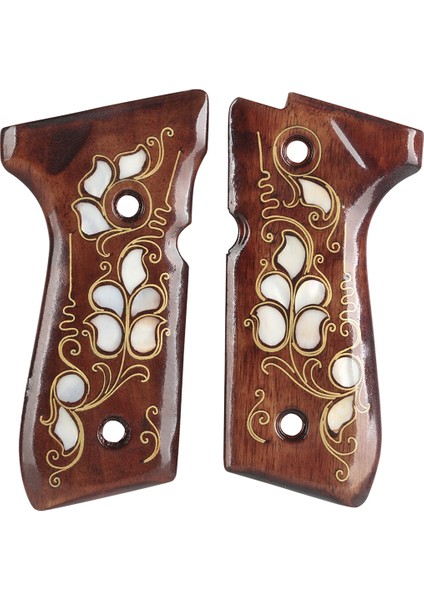 Baretta F92 Sedef Işlemeli Kabze