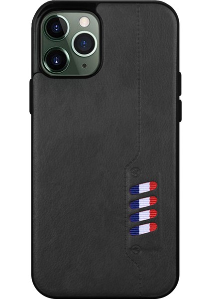 Apple iPhone 12 / 12 Pro Kılıf Busy Deri Arka Kapak Siyah