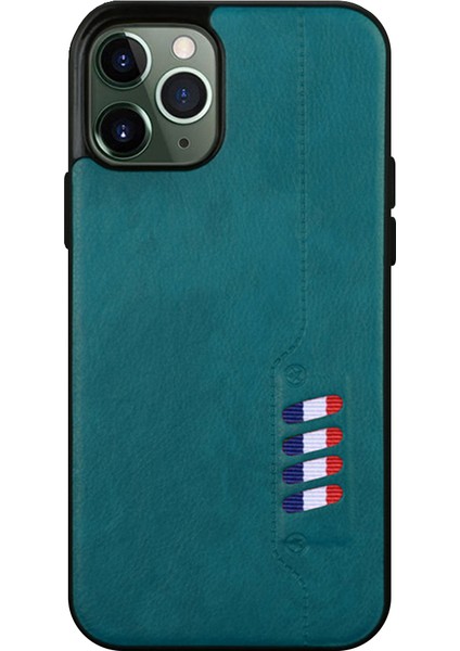 Apple iPhone 12 / 12 Pro Kılıf Busy Deri Arka Kapak Yeşil