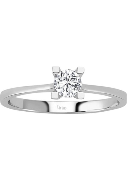 E Renk 0,37 Karat Pırlanta Tektaş Yüzük 0417R0161