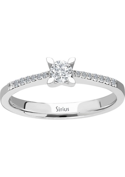 Toplam 0,29 Karat Pırlanta Tektaş Yüzük 0417R0179