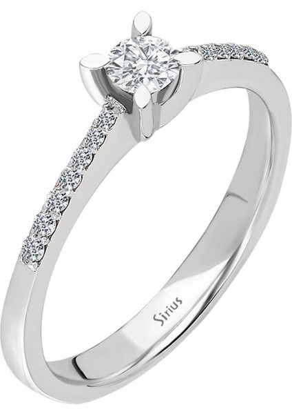 Toplam 0,29 Karat Pırlanta Tektaş Yüzük 0417R0179 fiyatları