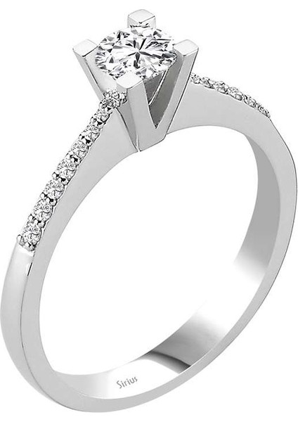 Toplam 0,48 Karat Pırlanta Tektaş Yüzük 0417R0184 fiyatları