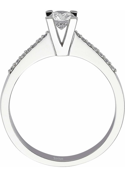 Toplam 0,48 Karat Pırlanta Tektaş Yüzük 0417R0184 modelleri