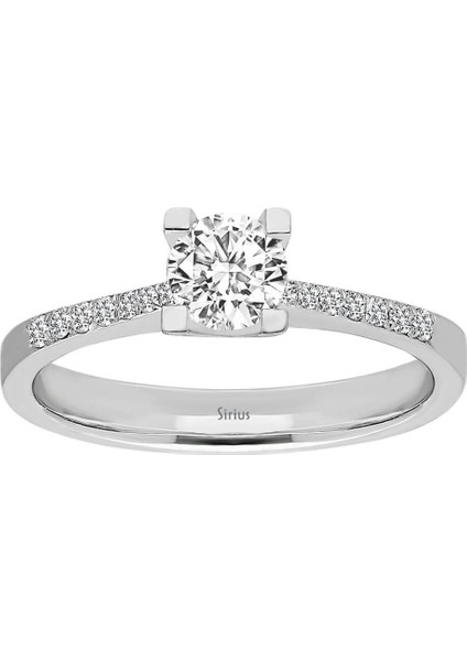 D Renk Toplam 0,64 Karat Pırlanta Tektaş Yüzük 0417R0185