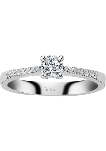 F Renk Toplam 0,45 Karat Pırlanta Tektaş Yüzük 0417R0188