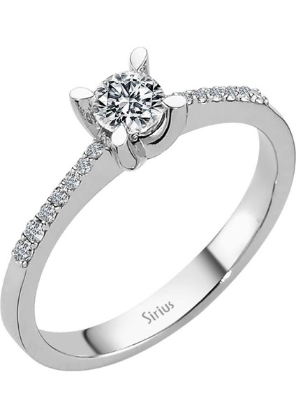 F Renk Toplam 0,39 Karat Pırlanta Tektaş Yüzük 0417R0205 fiyatları