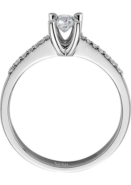 F Renk Toplam 0,39 Karat Pırlanta Tektaş Yüzük 0417R0205 modelleri