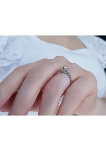 F Renk 0,33 Karat Pırlanta Tektaş Yüzük 0417R0211 indirimleri