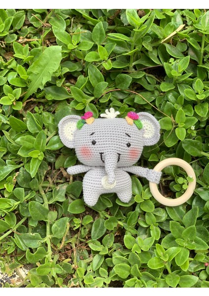 Sevimli Fil Amigurumi Çıngırak