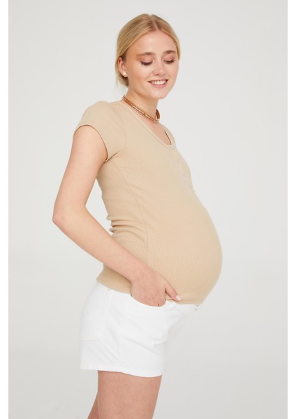 Hamile Beyaz Şort 1064 fiyatları