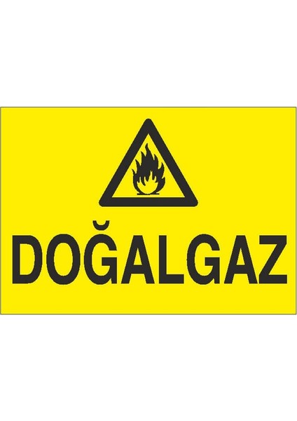 Doğalgaz Uyarı Levhası