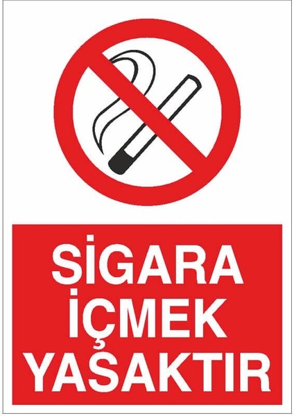 Sigara Içmek Yasaktır Ikaz Levhası
