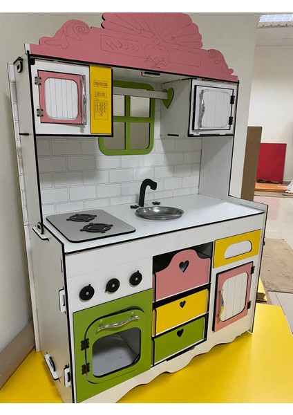120 x 80 cm Ahşap Mdf Oyun Mutfağı