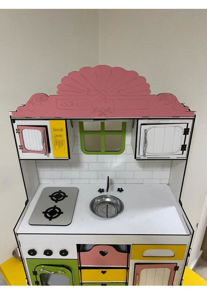 120 x 80 cm Ahşap Mdf Oyun Mutfağı