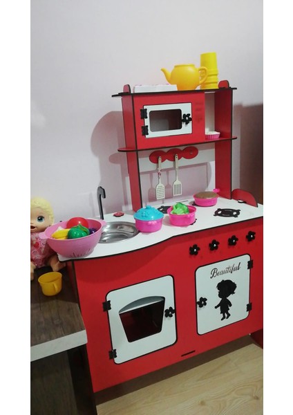 Ahşap Oyuncak Mutfak Seti 100x80