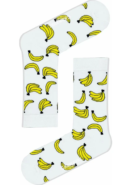 Carnaval Socks Beyaz Muz Yaz Renkli Çorap