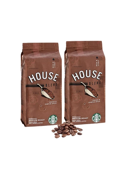 Düvenci Toptan Starbucks House Blend Çekirdek Kahve 2 'li 250 gr