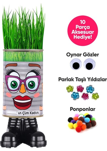 Çim Adam Büyük Boy Çim Adam Faaliyet Seti