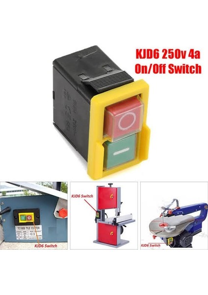 Kedu Kjd 6 Şalter Switch 250 V 4 Pin