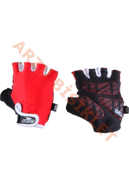 Rectus R-34 Bisiklet Kısa Jelli Eldiven Kırmızı-Xs