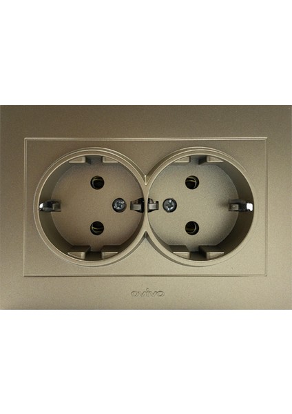 Grano Titanyum İkili Topraklı Priz Çerçeveli