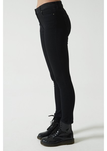 Judy Siyah Yüksek Bel Skinny Fit Jean Pantolon C 4521-026