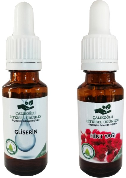Gliserin - Hint Yağı 2'li Avantaj Paketi 20 ml