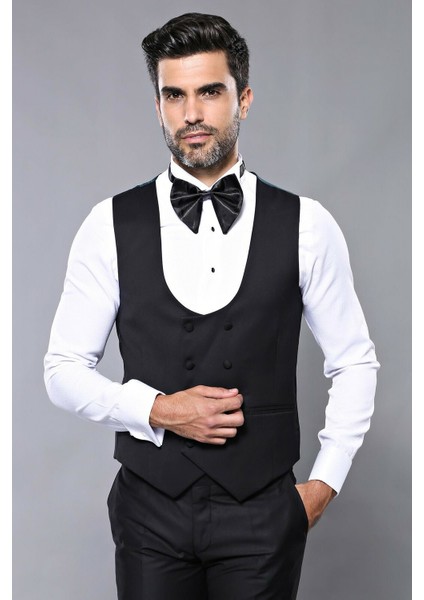Erkek Slim Fit Yelekli Sivri Yaka Damatlık modelleri