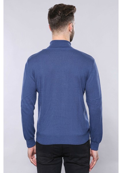 Erkek Slim Fit Desensiz Balıkçı Yaka Pamuk Triko fiyatları