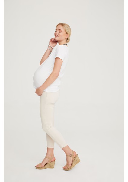 Hamile Süper Strech Tensel Skinny Fit Pantolon Bej 1083 fiyatları