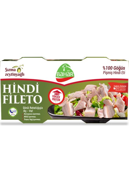 Pişmiş Hindi Fileto 2 x 120 gr