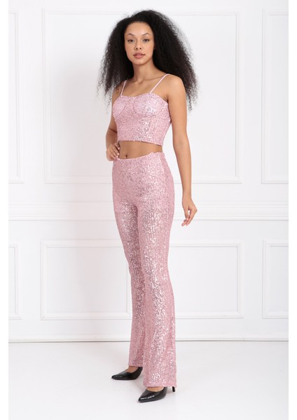 Gloplu Arkası Fermuarlı Zara Payet Bustiyer | BST33154 fiyatları