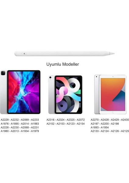 Apple iPad Kalem Active Stylus Özel Çizim Kalemi