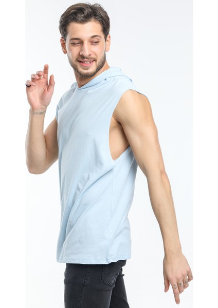 Kapşonlu Kolsuz Tshirt
