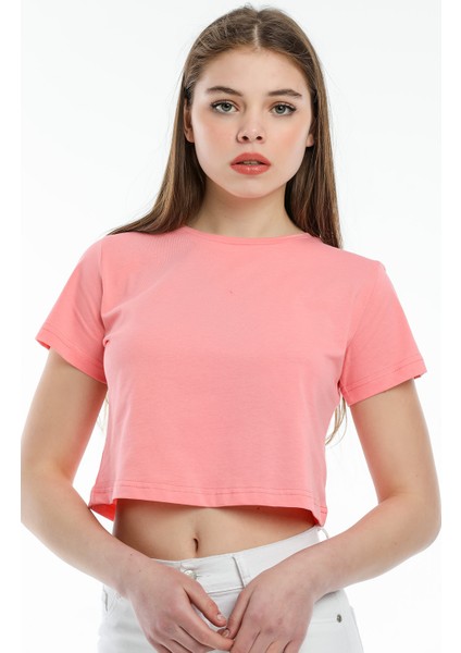 Crop Örme T-Shirt