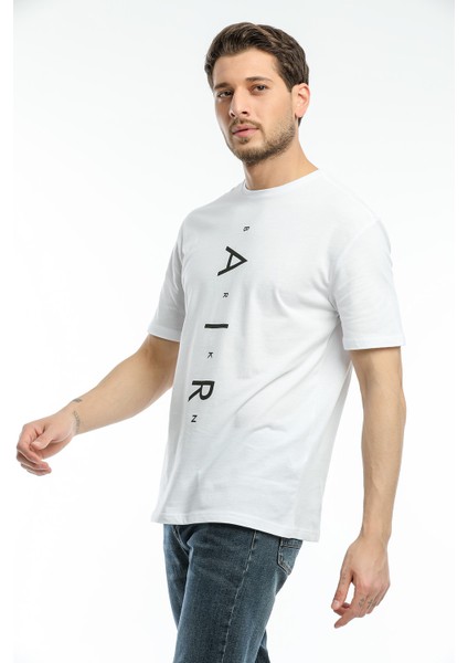 Oversize Air Baskılı Tshirt