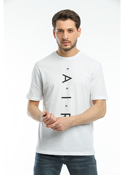 Oversize Air Baskılı Tshirt