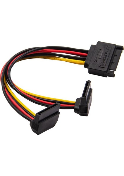 Sata 15-Pin (Erkek) To Dual 90° 15 Pin (Dişi) Kablo modelleri