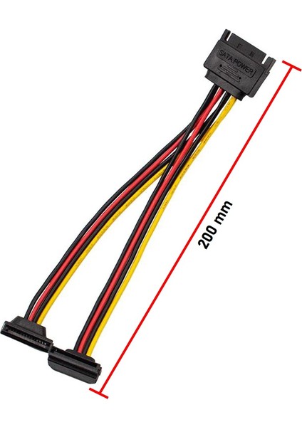 Sata 15-Pin (Erkek) To Dual 90° 15 Pin (Dişi) Kablo fırsatları