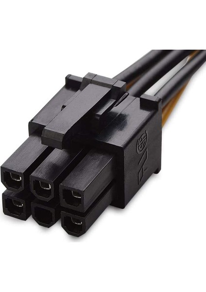 Sata Power 15 Pin (Erkek) To 6 Pin Atx (Erkek) Power Kablo