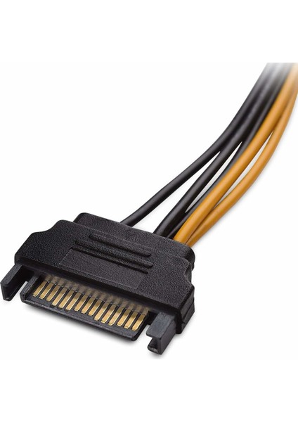 Sata Power 15 Pin (Erkek) To 6 Pin Atx (Erkek) Power Kablo