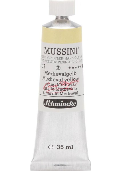 : Mussini : Artist Yağlı Boya : 35 ml : Seri 3 : 207 Medieval Yellow